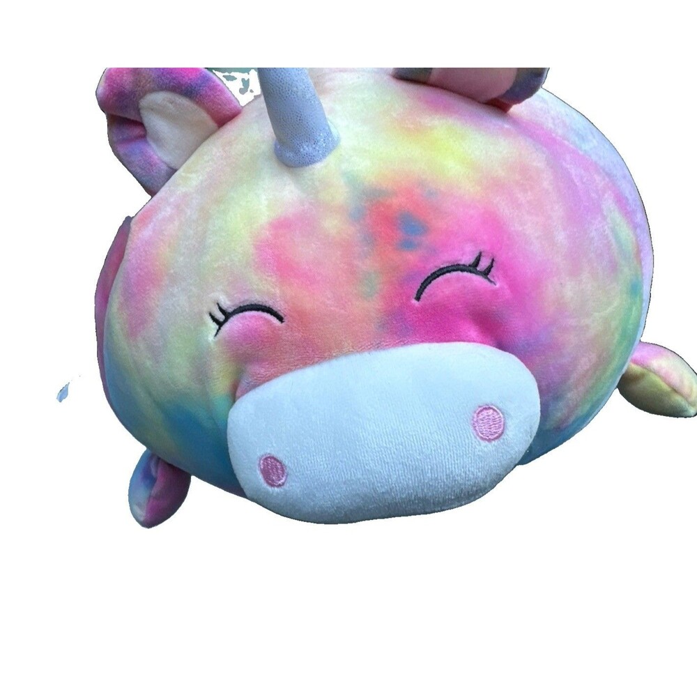 Linzy 15" Smoochy Pals Tie Dye Unicorn Plush Stuffed Animal Pillow